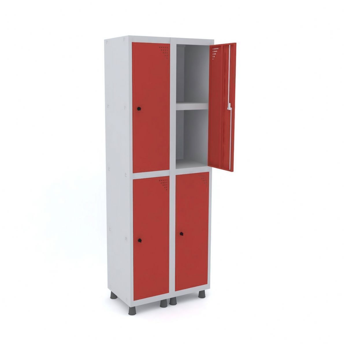 ROUPEIRO DE AÇO 502/4 COM PRATELEIRA
